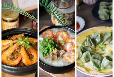 在家料理 | 清蒸鮑魚加特調醬汁/抱蛋蒸餃/豪華版肉蛋吐司/鮮蝦粉絲煲/鮮蝦鮑魚粥