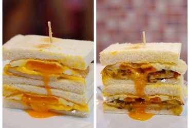 台北橋站 | 餓店（吐司、果汁、咖啡）  三重必吃早午餐 辣酸菜肉蛋吐司